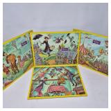 1960s Whimsical Vintage Mary Poppins Cardboard Inlay Puzzles