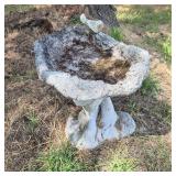 Cement Birdbath Ã¢â‚¬Å“Rustic Garden Yard Art (#2)