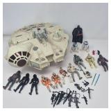Star Wars Figures Millennium Falcon Playset Lot 1990s
