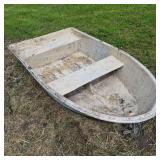 Fiberglass Rowboat Skiff