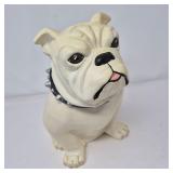 Ceramic Bulldog 'Spike' Biscuit Jar