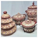Temptations by Tara Old World Bakeware, S&P and Beverage Server