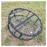 Rebar-Framed Netted Crab Pot for Pacific Northwest Crabbing