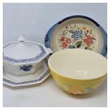 Porcelain & Ceramic Serving Ware- Independence Ironstone, Flora & USA