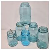 Antique Blue Hues Ball Mason Jar Collection