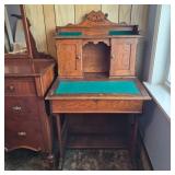 Golden Oak Era Handcrafted Drop-Front Desk (circa 1890-1910)