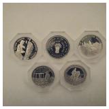 1974 Franklin Mint Native Sovereign Nations .999 Silver Proof Coins