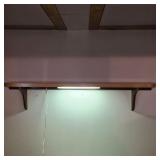 Mid-Century Modern Lighted Formica Wall Shelf