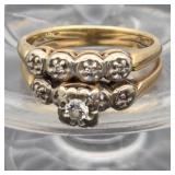 Vintage 14k Yellow Gold Soldered Wedding Ring