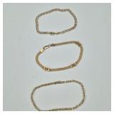 Elegant 14k Gold Bracelets