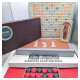Board Games Mix - Scrabble, Chess, Union Gapopoly, Checkers