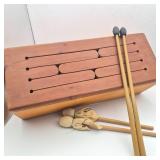 Four Note Wooden Tongue Drum – Handcrafted Percussion Instrument