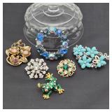 Vintage Rhinestone Pins & Brooches Variety