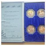 1971 Indian Tribal Series Silver Medallions, Box