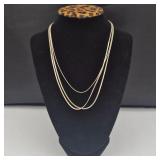 Elegant 925 Sterling Silver Layering Chains Trio