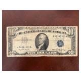 Vintage Series 1953 $10 Silver Certificate Blue...