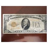 Series 1928 $10 Gold Certificate Woods Mellon