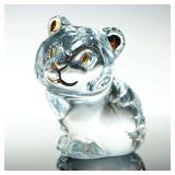Baccarat Crystal Minimals Tiger Figurine Clear...