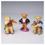 Halcyon Days Teddy Bear Orchestra 3pc Set...