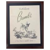 Walt Disneyï¿½s Bambi The Sketchbook Series 1997...