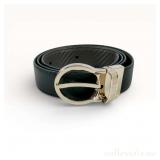 Dunhill Reversible Black Leather Belt Gold Tone...