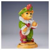 Halcyon Days Enamelled Porcelain Musical Bear...