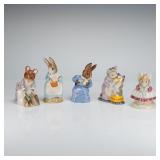 5pc Beatrix Potter Figurine Lot Beswick & Royal...