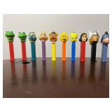 Lot of 10 PEZ - Muppets, Sesame Street, DC...