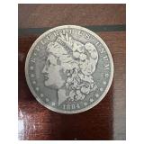 1884-O Morgan Silver Dollar