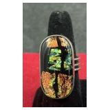 Barbie Koncher Sterling Silver Dichroic Art...