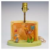 Vtg Dolly Toy Co Disney Bambi Lamp Thumper No...