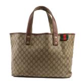 Gucci Signature Web Loop Tote Bag GG Supreme
