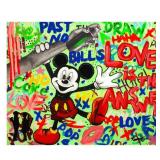 Nastya Rovenskaya Original Mixed Media 'Mickey...