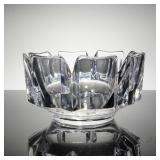 Orrefors Corona Crystal Bowl Lars Hellsten 9'...
