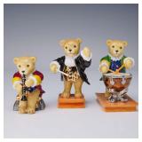 3pc Halcyon Days Teddy Orchestra Figures Lord...