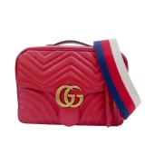 Gucci Small GG Marmont Sylvie Web Top Handle Bag
