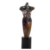 Signed Oscar Zanetti Murano Chalcedony Glass...