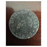 1944-A German 10 Reichspfennig Swastika Coin