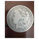 1890-P Morgan Silver Dollar