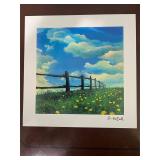 David Najar Fence Line 2013 Seriolithograph...