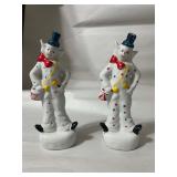 Vintage Porcelain Clown Lot 2 Pcs Celestial...