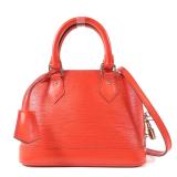 Louis Vuitton Alma BB Epi Leather Coquelicot