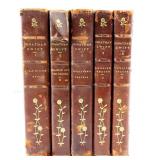 19thC Jonathan Swift 5 Vol Leather Set