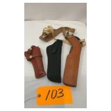 Pistol holsters for long barrels 3