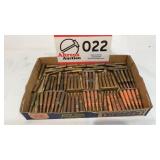 Various large caliber rounds with stripper clips