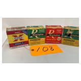 Shotgun shells, 4 boxes. 2 full