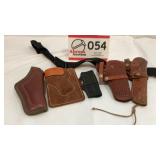 Leather and nylon holsters