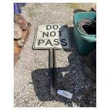 DO NOT PASS SIGN