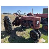 farmall C tractor, possibly demonstrator, run