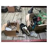 TOOLS, HEDGE TRIMMER, MISC BOX, ROLLERS